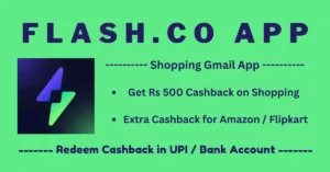 Flash.co shopping offer - Flat 500 Cashback on Online Shopping